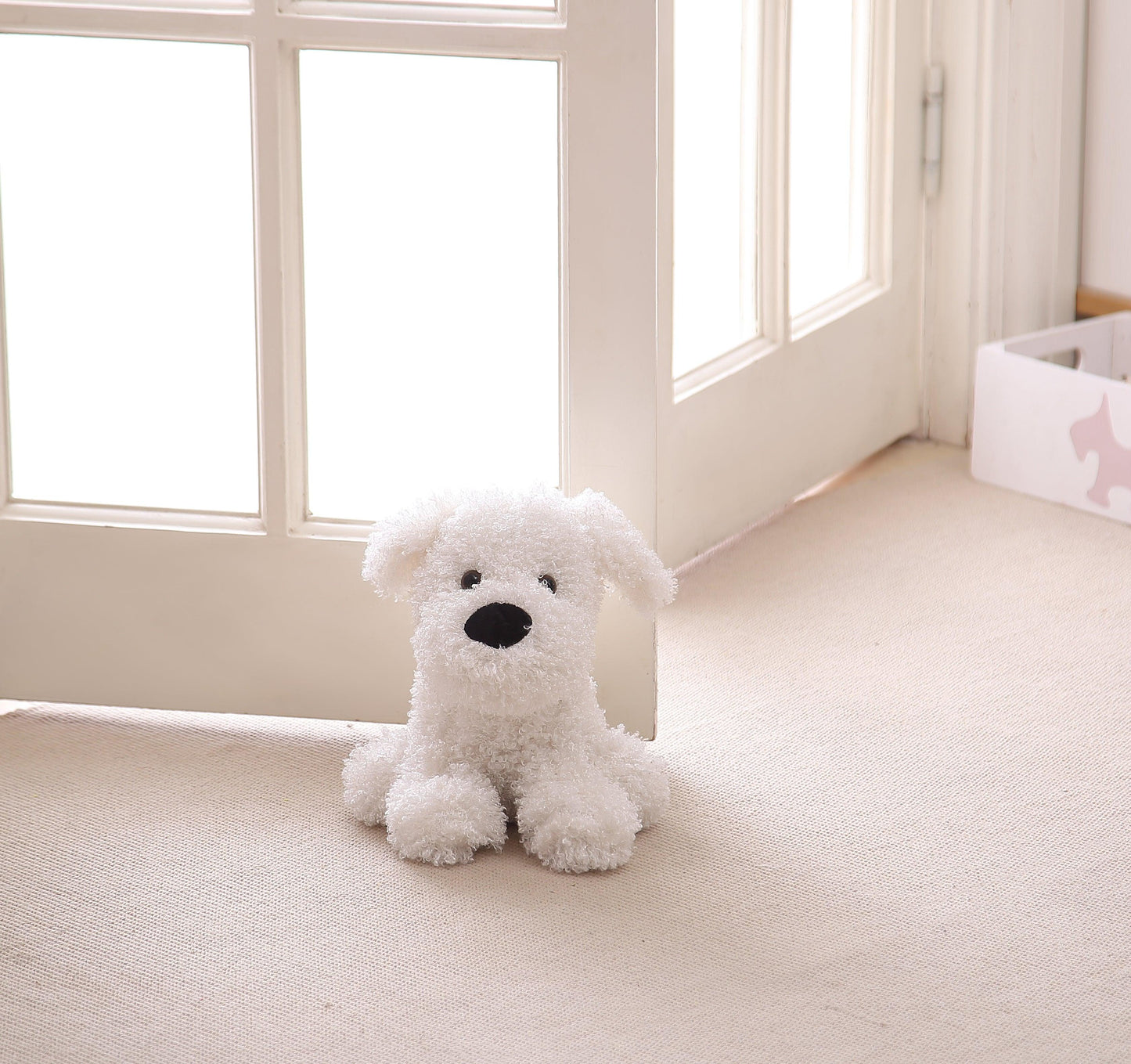 Walter the White Poodle Door Stopper - The Draft Stop