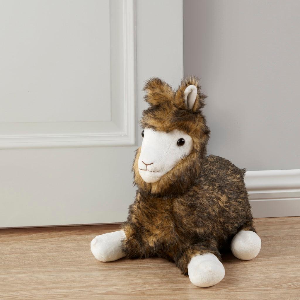 Tina the Furry Llama Door Stopper - The Draft Stop