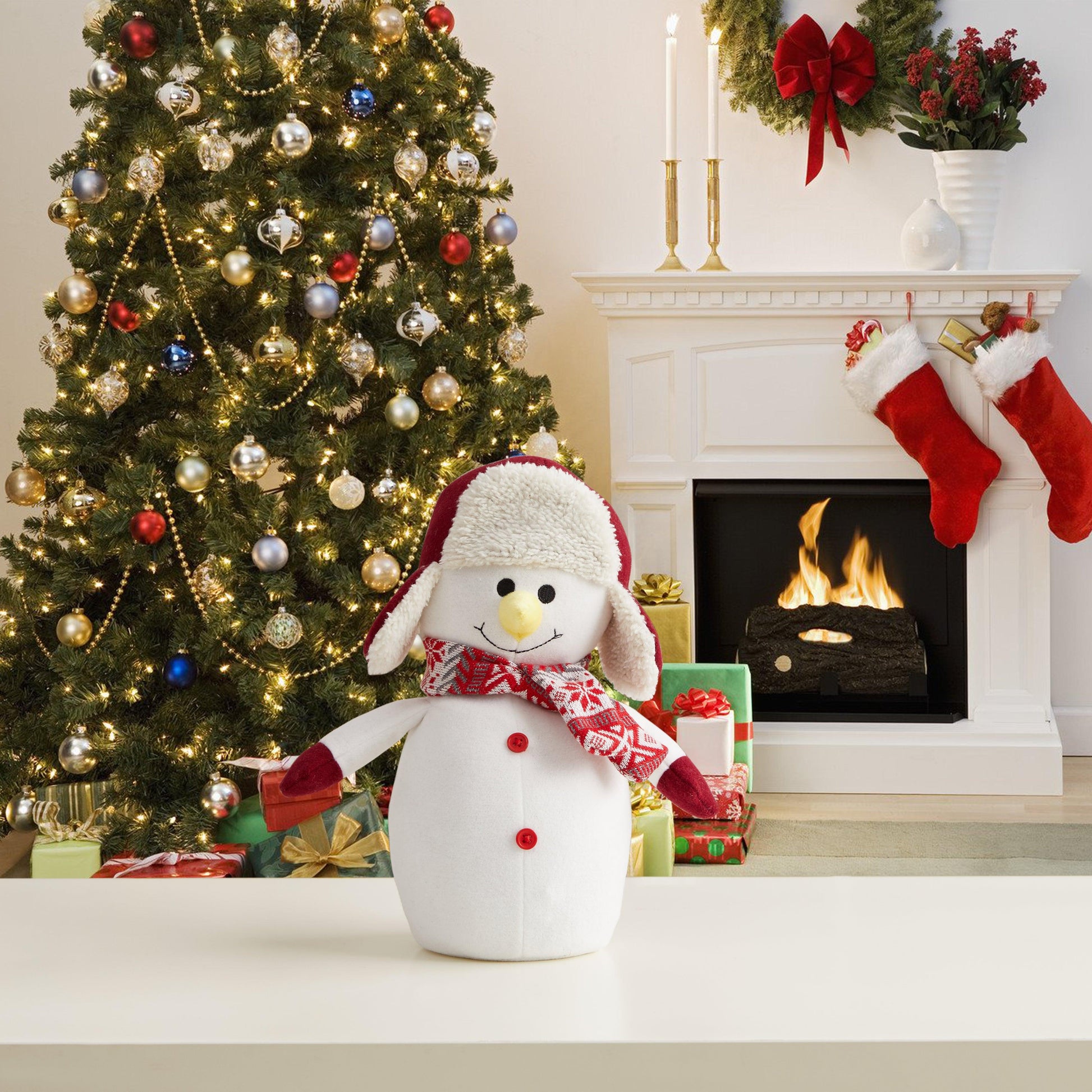 Mister Snow The Snowman Door Stopper - The Draft Stop